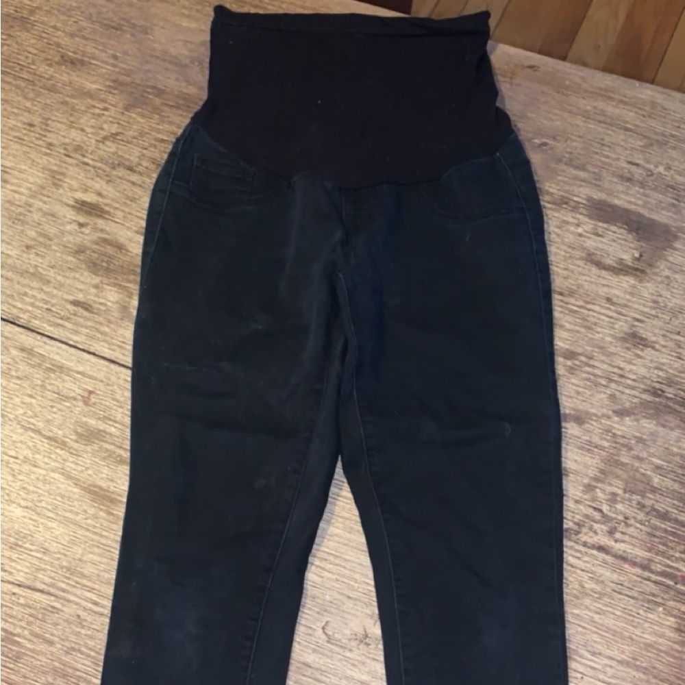 Motherhood black skinny maternity jeans